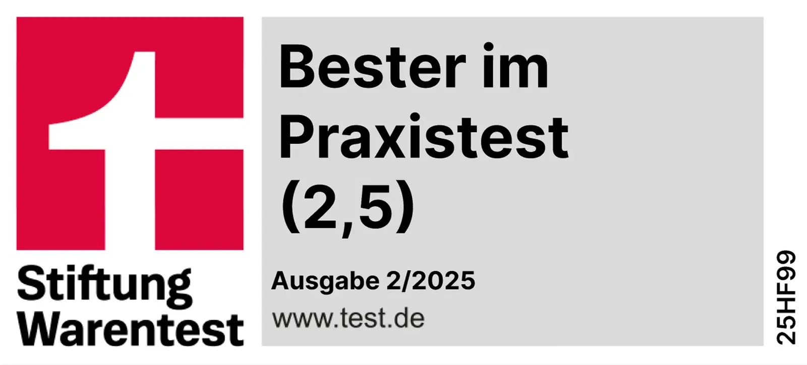 warentest award big version