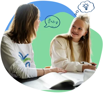 Bijles basisschool header - leerling met docent