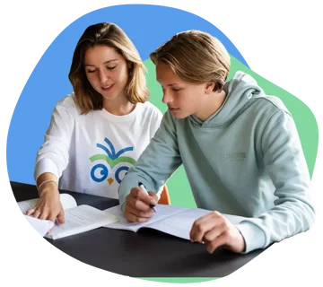 VWO bijles header - leerling met docent
